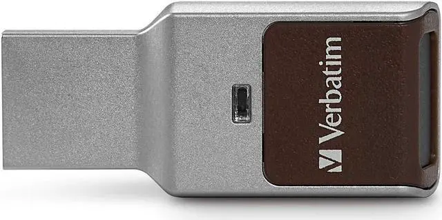 Alt view image 5 of 5 - 64GB Fingerprint Secure USB 3.0 Flash Drive with AES 256 Hardware Encryption - Silver
