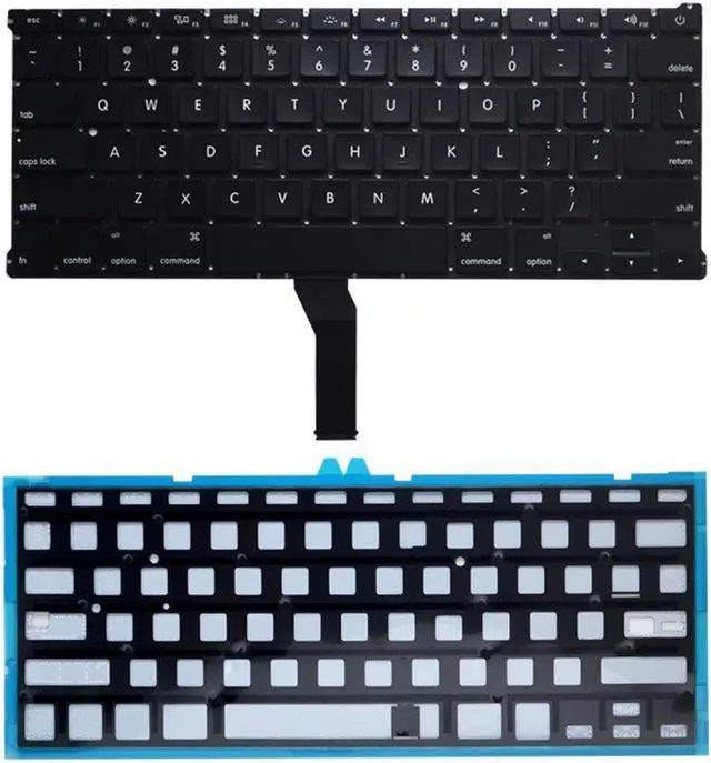 Alt view image 2 of 5 - Padarsey Replacement Backlight Backlit Keyboard with 80 pce screws Compatible for Macbook Air 13-Inch A1369 A1466 MC965LL MC966LL EMC 2559 MD231LL/A MD760LL/A Series 2011 2012 2013 2014 2015