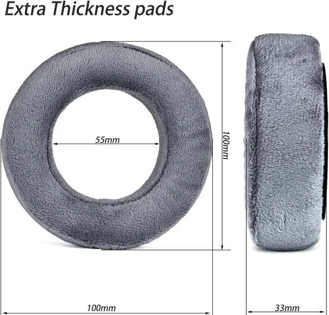 Alt view image 2 of 5 - XBERSTAR Headphone Earpads and heanband Replacement Ear Pads Cover Cushions Compatible with Beyerdynamic DT700 Prox DT900 Prox Headphone (Thickened earpads+Black headband)