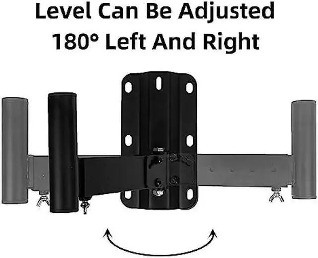 Alt view image 5 of 5 - Nbguigdstr Heavy Duty Speaker Wall Mounts Support up to 110lbs,Adjustable PA Speaker Mount Bracket Holders,Speaker Stand Wall Fixed, Wall Mount Speaker Brackets Swivel & Tilt,2 Packs Black