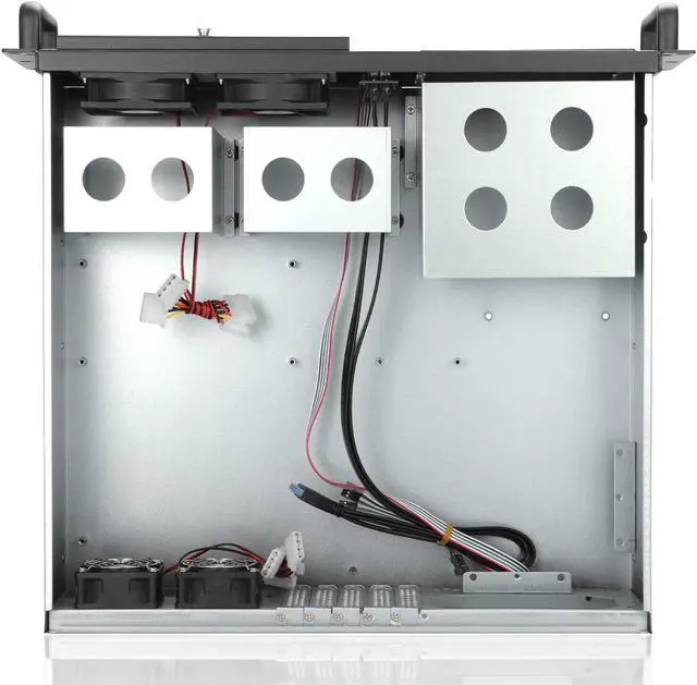Alt view image 3 of 5 - RackChoice 3u Rackmount Server Chassis MATX/Mini-ITX 3x5.25 Support PS2 PSU w/Side 80mm or Bottom 120mm Fan or SFX PSU (Need to use The braccket in Screw Box), dust Filter Front Easy maintenace