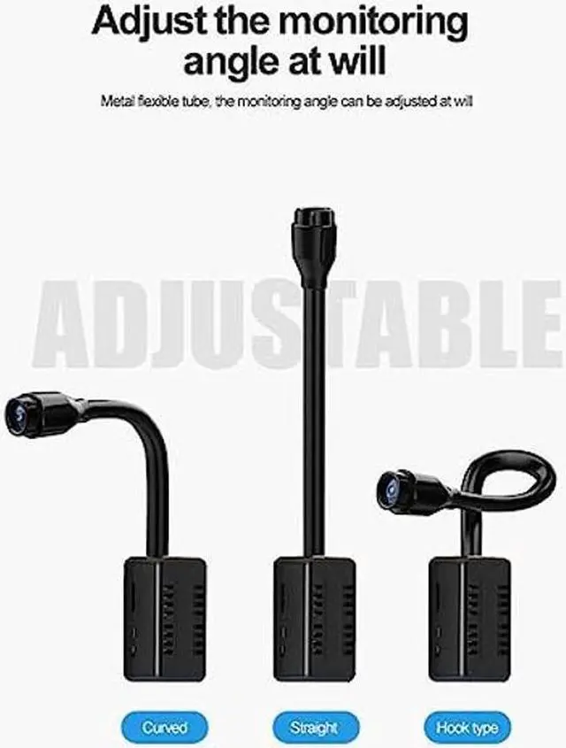 Alt view image 4 of 5 - HD 1080P X7 Mini Portable Micro Camera WiFi Camera Surveillance Camera with Small Adjustable Snake Lens Hidden Camera for Home, Office