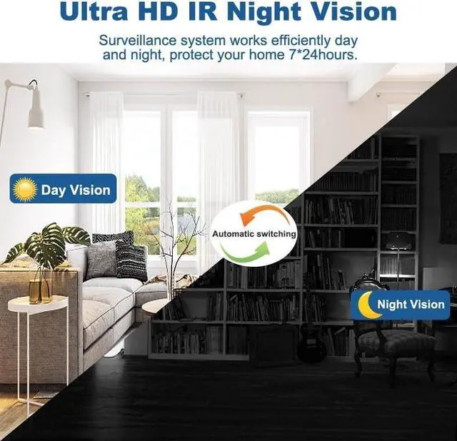 Alt view image 4 of 5 - ZHXINSD Indoor Pan Tilt Security Camera, 1080p HD Dog Pet Camera with Phone App 2.4GHz WiFi Cameras for Home Security Baby Monitor, Motion Detection, 2 Way Talk SD & Cloud Storage Works with Alexa