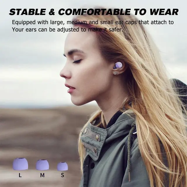 Alt view image 2 of 5 - Mini Wireless Earbuds Smallest Invisible Bluetooth Noise Cancelling Blue Tooth Ear Buds for iPhone Mini True Tiny Wireless Earbuds for Small Ears Women Hidden Bluetooth Earbuds in-Ear Headphones