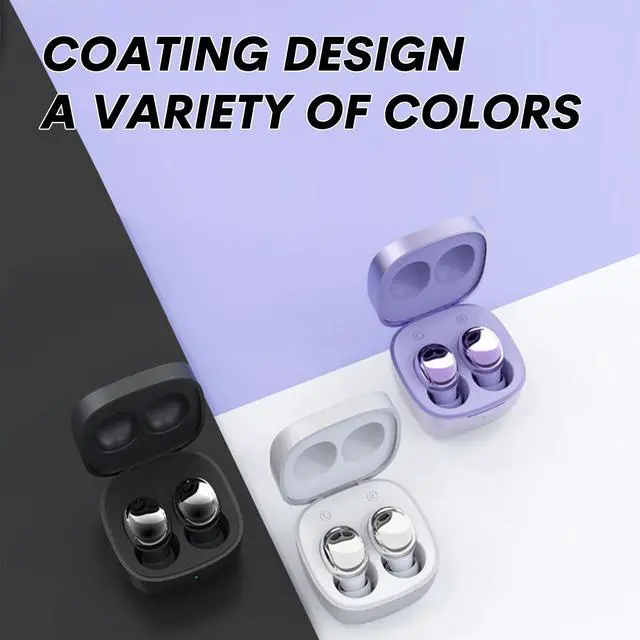 Alt view image 3 of 5 - Mini Wireless Earbuds Smallest Invisible Bluetooth Noise Cancelling Blue Tooth Ear Buds for iPhone Mini True Tiny Wireless Earbuds for Small Ears Women Hidden Bluetooth Earbuds in-Ear Headphones