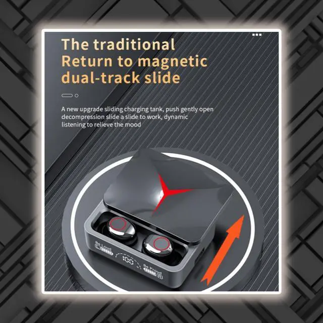 Alt view image 3 of 5 - Wireless Earbuds, Gaming Headphones (M90 PRO TWS), Noise Cancellation, Waterproof, Sports, Hands-Free Headphones, DJ Studio Headphones and Your Everyday Life (Originals)
