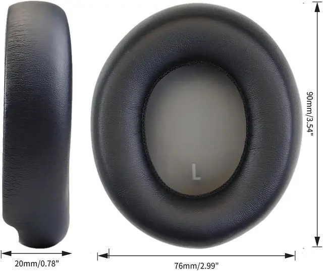 Alt view image 4 of 5 - SINOWO Replacement Ear Pads for JBL Club 950NC/CLUB ONE Adaptive Noise Cancelling Headphone,Earpads Cushions with Noise Isolation Memory Foam,Soft Protein Leather