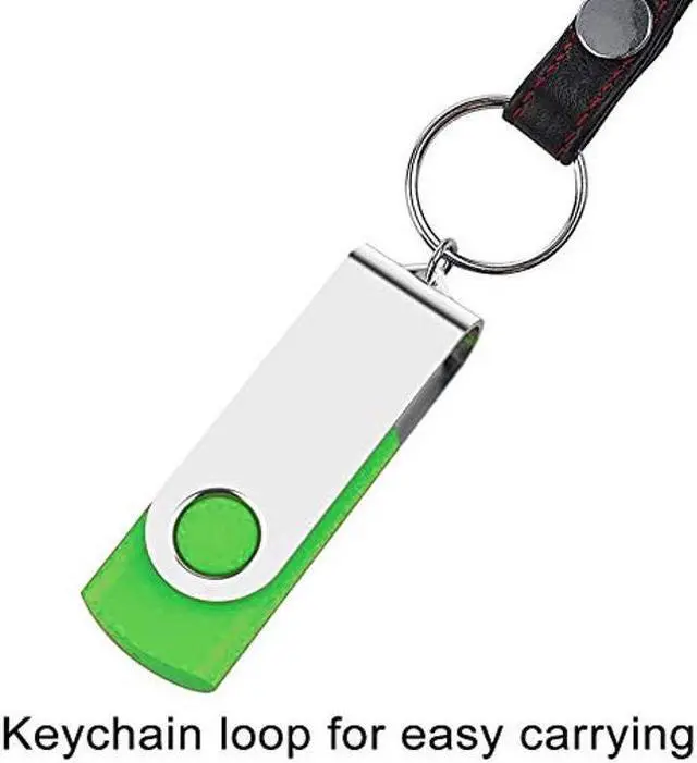 Alt view image 4 of 5 - TOPESEL 10 Pack 16GB USB 3.0 Flash Drive Memory Stick Thumb Drives (5 Mixed Colors: Black Blue Green Red Silver)