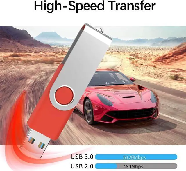 Alt view image 2 of 5 - TOPESEL 10 Pack 16GB USB 3.0 Flash Drive Memory Stick Thumb Drives (5 Mixed Colors: Black Blue Green Red Silver)