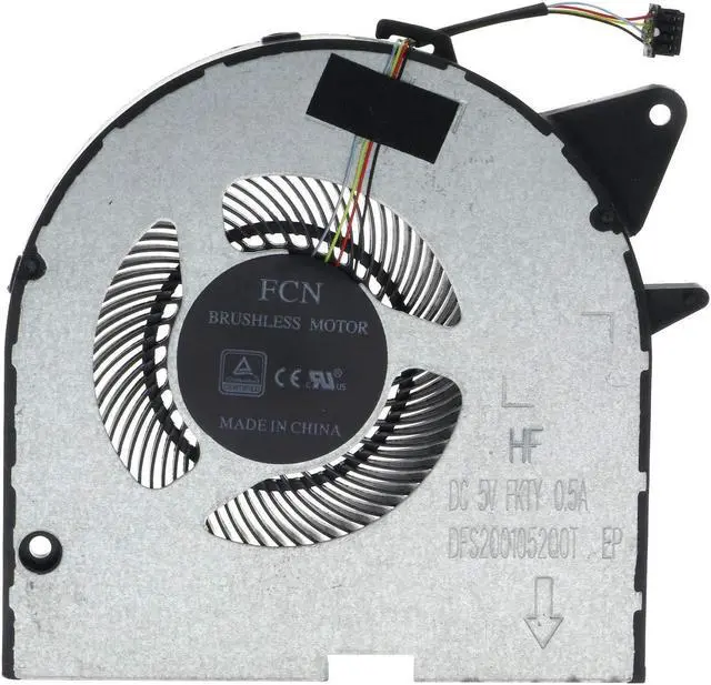 Alt view image 3 of 5 - CPU+GPU Cooling Fan for Lenovo Legion Y540P Y545 Y7000P-2019 FKTY FKU0 DFS501105PR0T-FKU0 DFS200105200T-FKTY