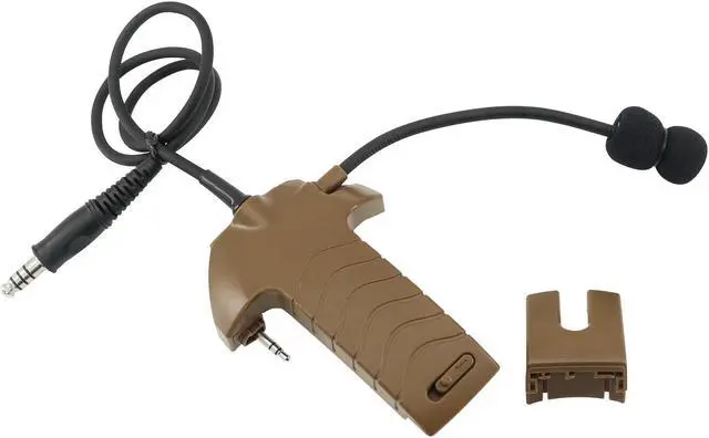 Alt view image 3 of 5 - TSVISIONCORE Microphone & PTT for Walker's Razor Noise Cancelling Headphones Airsoft(Coyote Brown)