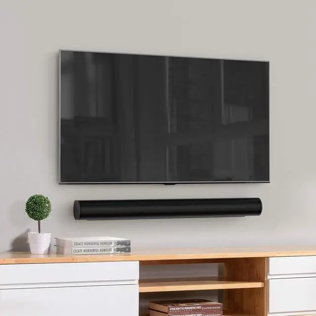 Alt view image 2 of 5 - WALI Soundbar Wall Mount, Designed for Sonos Arc, Low Profile Sound Bar Mount Bracket Under TV with Hardware Kit, Easy to Install (SON003-B), Black