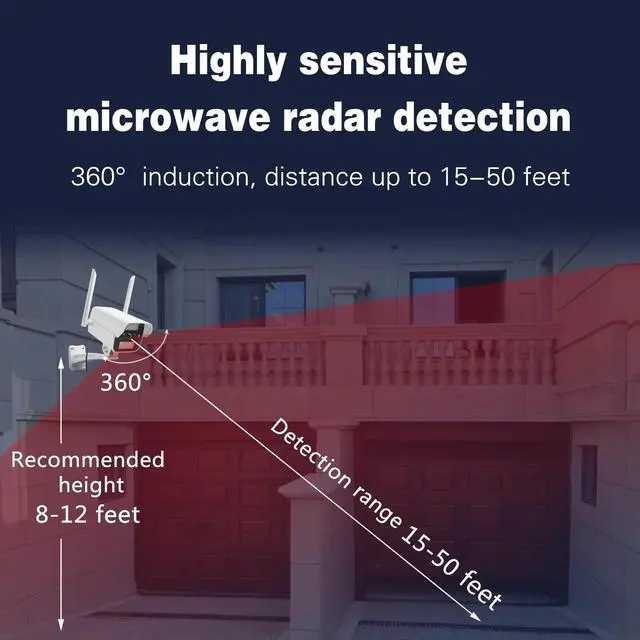 Alt view image 3 of 5 - onovatpol Fake Camera with Motion Sensor Light&Doorbell, Fake Security Camera as Solar Street Light, Dummy Security Camera&Store Welcome Buzzer Monitor for Outdoor (Solar+Battery)