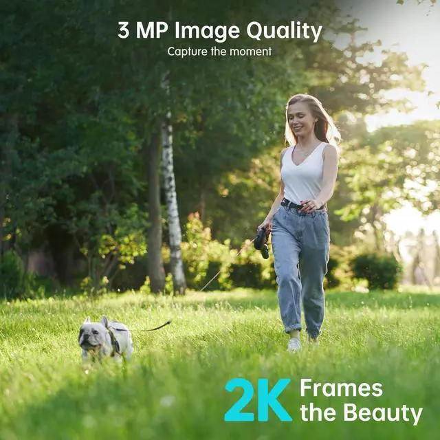 Alt view image 4 of 5 - ZUMIMALL Security Cameras Wireless Outdoor, 2K Solar Cameras for Home Security with Magnetic Mount, Color Night Vision, Spotlight & Siren, AI Detection, IP66, Free Loop Recording, 2.4G WiFi Only