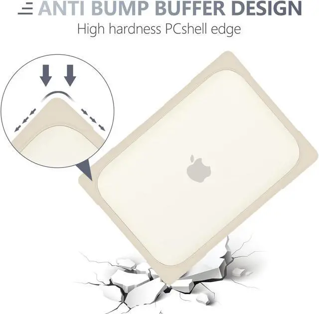 Alt view image 5 of 5 - Batianda for M3 MacBook Air 15 inch Case 2024 A3114 A2941 (M2) 2023,Heavy Duty Shockproof Protective Hard Shell with Fold Kickstand & Keyboard Cover Screen Protector for Enhanced Durability, Khaki