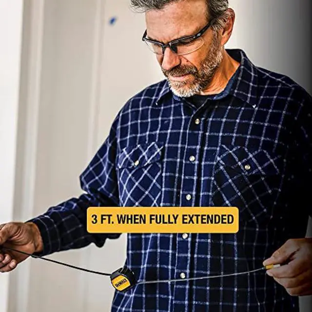 Alt view image 5 of 5 - DEWALT 3 in 1 Retractable Multi Charging Cord, 3ft Fast Charger Cord, Multi Charger Adapter with Lightning/Type C/Micro USB Port for iPhones/Samsung Galaxy/PS/Tablets/More