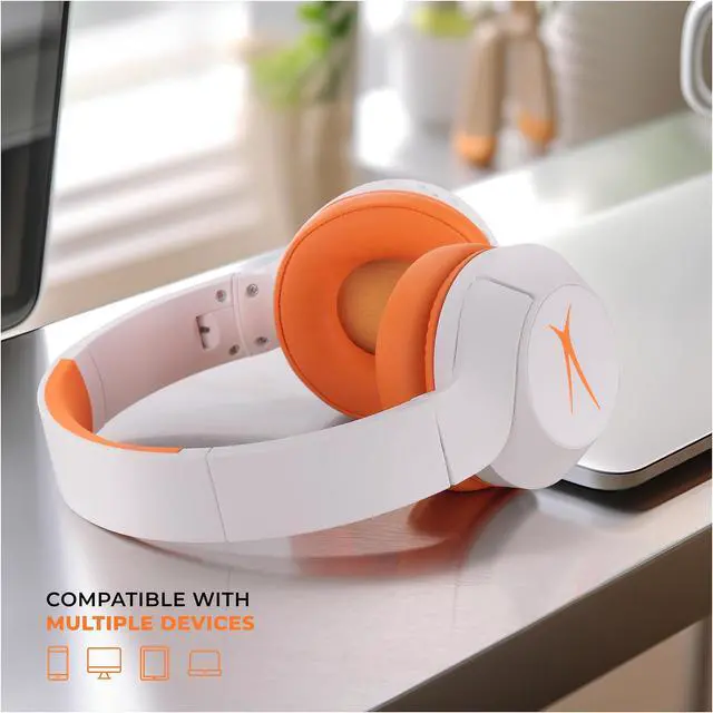 Alt view image 5 of 5 - Altec Lansing Kid Safe Noise Cancelling Wireless Headphones 15H Battery, 85dB Volume Limit, Foldable Design Powerful Sound, Active Noise Cancellation Perfect for Kids Ages 7+