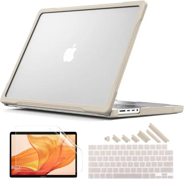 Main image of Batianda Ultimate Protection Case for New M3 MacBook Pro 16 inch Model A2991/A2780 (M2 M1 Pro/Max Chip) 2023 2021 Release Matte Carbon Fiber Edges Shockproof with Keyboard Cover Screen Protector,Khaki