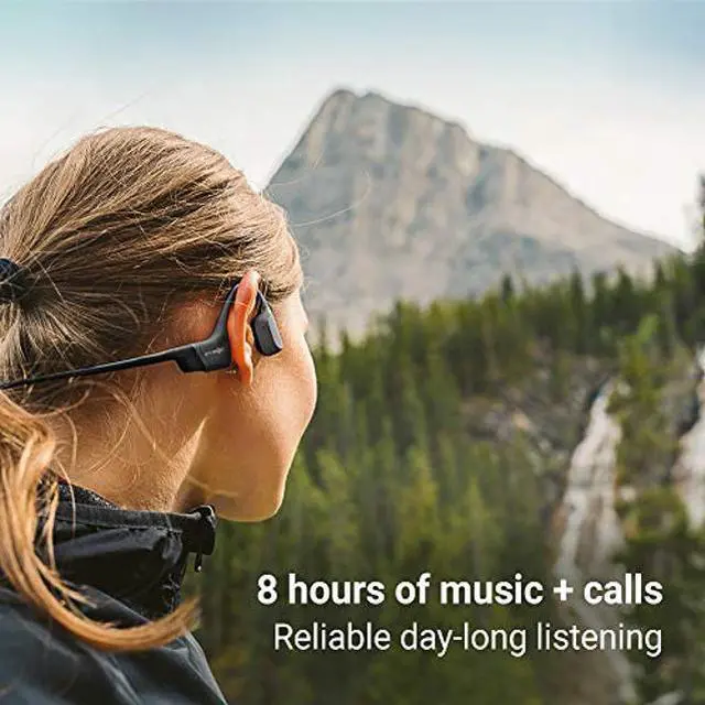 Alt view image 4 of 5 - Aftershokz Aeropex (Rebranded as Shokz OpenRun) - Open-Ear Bluetooth Bone Conduction Sport Headphones - Sweat Resistant Wireless Earphones for Workouts and Running - Built-in Mic