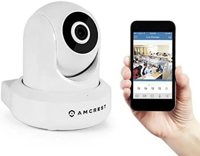 Alt view image 3 of 3 - 2-Pack Amcrest ProHD 1080P WiFi/Wireless IP Security Camera IP2M-841 Pan/Tilt, 2-Way Audio, Optional Cloud Recording, Full HD 1080P 2MP, Super Wide 90deg Viewing Angle, Night Vision (White)