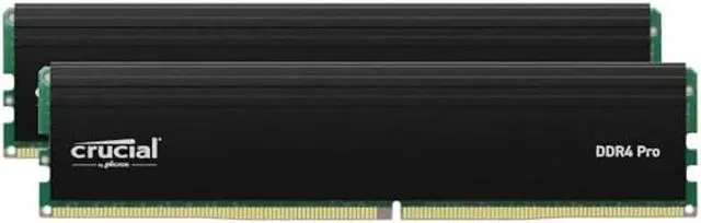 Main image of Crucial Pro RAM 32GB Kit (2x16GB) DDR4 3200MHz (or 3000MHz or 2666MHz) Desktop Memory CP2K16G4DFRA32A