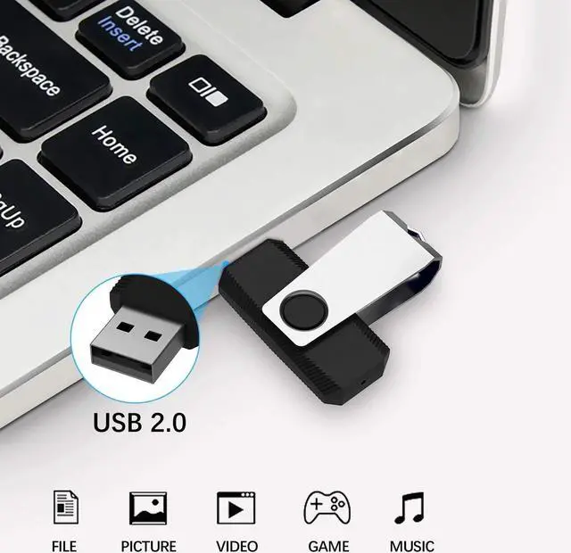 Alt view image 2 of 5 - Aiibe 32 GB Flash Drive 10 Pack Bulk 32GB USB Flash Drives 2.0 USB Stick Thumb Drive 32GB 32G USB Drive Pack, Black