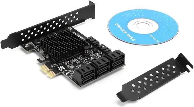 Alt view image 5 of 5 - ASHATA PCIE SATA Card,PCI-E to SATA3.0 Controller Expansion Board 8-Port SATA3.0 Interface Expansion Card,PCI-E SATA Adapter Card Fit for Windows 7/8/XP/10