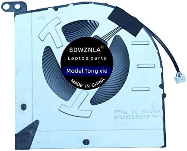Alt view image 3 of 5 - BDWZNLA Replacement New CPU and GPU Cooling Fan for Lenovo IdeaPad Gaming 3 15-IAH7 Laptop DFS5K223052833 FPKX DFS5K221153713 FPKW DC5V 0.5A Fan