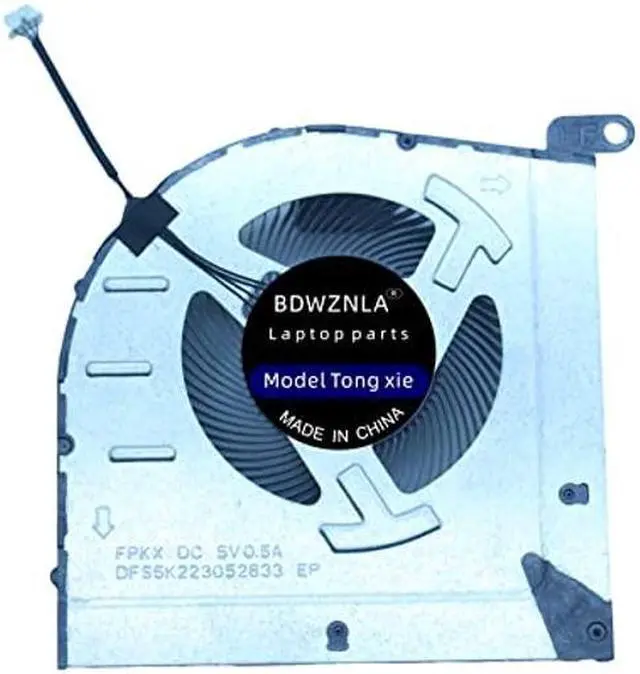 Alt view image 4 of 5 - BDWZNLA Replacement New CPU and GPU Cooling Fan for Lenovo IdeaPad Gaming 3 15-IAH7 Laptop DFS5K223052833 FPKX DFS5K221153713 FPKW DC5V 0.5A Fan