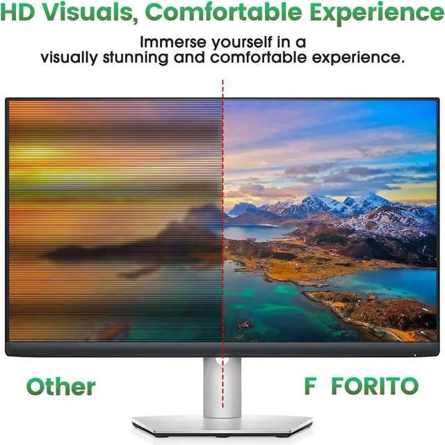 Alt view image 5 of 5 - F FORITO 23-24 inch Blue Light Blocking Hanging Screen Protector Panel, Eye Protection Anti Blue Light Acrylic Filter for 23, 23.6, 23.8, 24" Diagonal Widescreen LED LCD PC Monitor