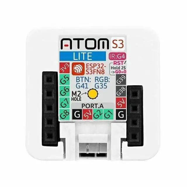Alt view image 3 of 5 - M5Stack Official AtomS3 Lite - Tiny ESP32-S3 IoT Development Kit - Upgraded Version with 3D WiFi Antenna