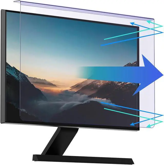 Main image of Anti Blue Light Screen Protector for 20, 20.2, 21.5, 21.6, 22 Inches - 16:9 / 16:10 Aspect Ratio Computer Monitor Hanging Type Blue Light Blocking Filter Anti Scratch Eye Protection Shield for Desktop