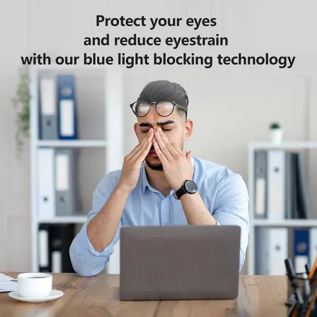 Alt view image 3 of 5 - Anti Blue Light Screen Protector for 20, 20.2, 21.5, 21.6, 22 Inches - 16:9 / 16:10 Aspect Ratio Computer Monitor Hanging Type Blue Light Blocking Filter Anti Scratch Eye Protection Shield for Desktop