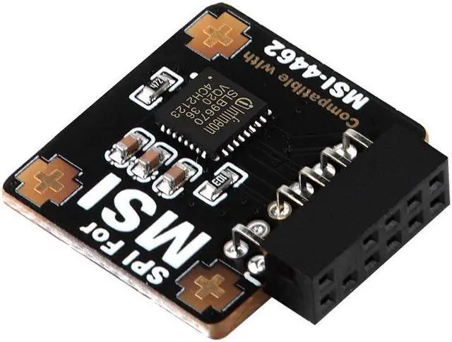 Alt view image 4 of 5 - NewHail TPM2.0 Module TPM SPI 12Pin Module with infineon SLB 9670 for MSI Motherboard compatible with TPM2.0(MS-4462)