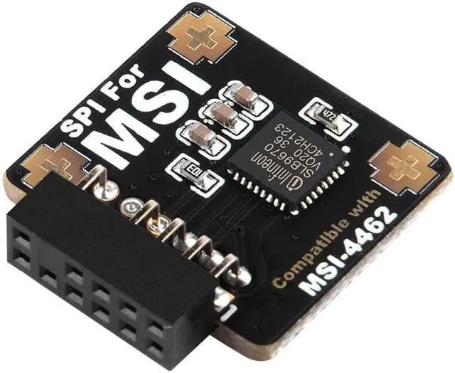 Alt view image 3 of 5 - NewHail TPM2.0 Module TPM SPI 12Pin Module with infineon SLB 9670 for MSI Motherboard compatible with TPM2.0(MS-4462)