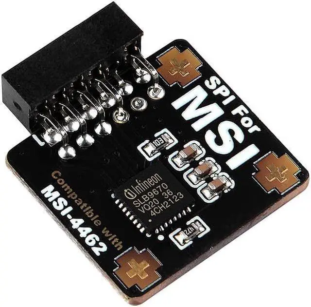 Alt view image 5 of 5 - NewHail TPM2.0 Module TPM SPI 12Pin Module with infineon SLB 9670 for MSI Motherboard compatible with TPM2.0(MS-4462)