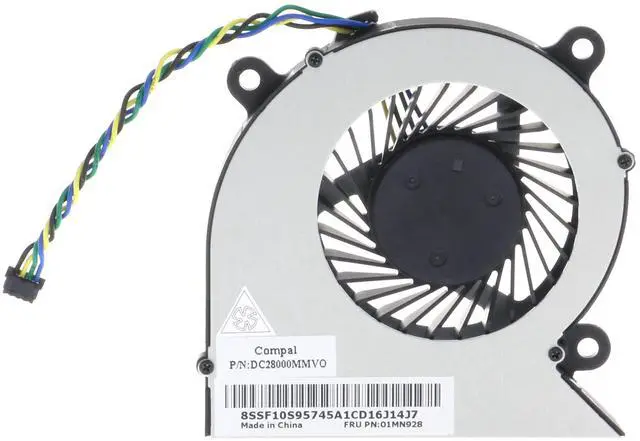 Alt view image 2 of 4 - Replacement CPU Cooling Fan for Lenovo Ideacentre AIO 3-24IIL5 3-22IIL A340-22IWL A340-24IWL A340-24IGM V30a-22IIL V30a-22IML V30a-24IML Desktop 01MN928 DC28000MMV0
