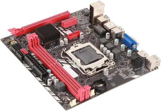 Alt view image 4 of 5 - DDR3 Motherboard with 2 DDR3 Slots, Support for Corei7, i5, i3 (LGA1155) Processors, Stable Power Supply, 100M Network Interface, Digital HD Output, PC Motherboard Made of PCB