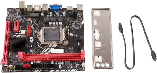 Alt view image 5 of 5 - DDR3 Motherboard with 2 DDR3 Slots, Support for Corei7, i5, i3 (LGA1155) Processors, Stable Power Supply, 100M Network Interface, Digital HD Output, PC Motherboard Made of PCB