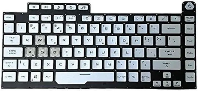 Alt view image 2 of 5 - ZAHARA Keyboard with Blue Backlit US Replacement for Asus Rog Strix G531GT G531GU G531GD G531GW G531GV
