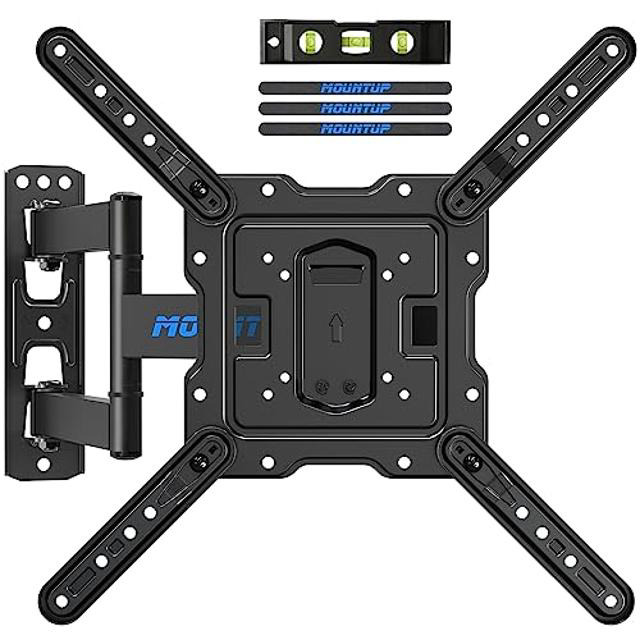 thumbnail interactive-video image 1 of BONTEC Full Motion TV Wall Mount With Extra Long Arm – Extends 850mm, Holds 32–70 Inch TVs Up To 60kg, Tilt & Swivel, VESA 400x400mm – For Concrete/Brick Walls 1 of 12