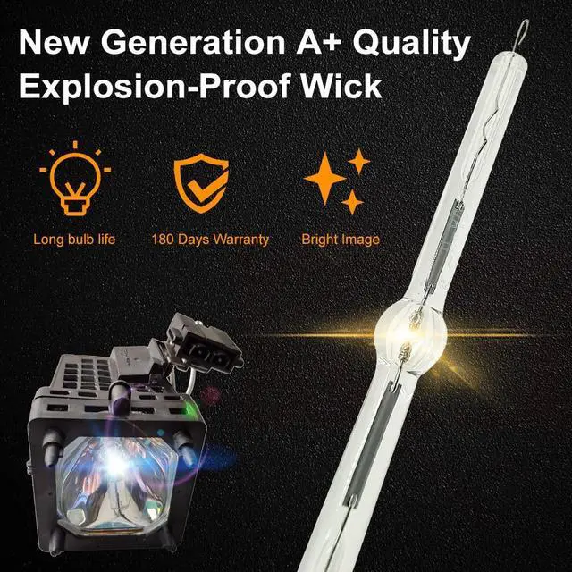 Alt view image 3 of 5 - CTLAMP A+ Quality XL-5200 Replacement Projector Lamp Bulb with Housing Compatible with Sony KDS-50A2000 KDS-50A2020 KDS-50A3000 KDS-55A2000 KDS-55A2020 KDS-55A3000 KDS-60A2000 KDS-60A2020 KDS-60A3000