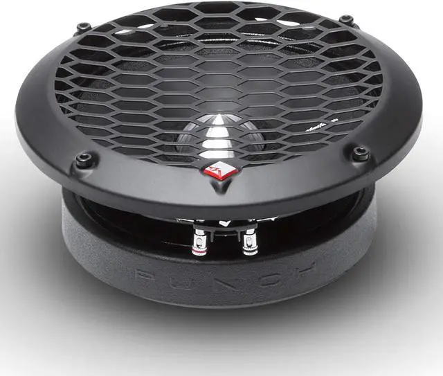Alt view image 3 of 5 - Rockford Fosgate PPS4-6 Punch Pro Single 6.5" Component 4-Ohm Midrange Speaker 100 Watts RMS / 200 Watts Peak - Black