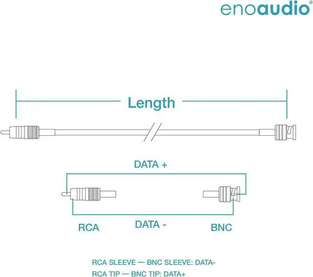 Alt view image 4 of 5 - enoaudio Mogami 2964 Digital Coaxial Cable 75 Ohm | Canare Gold RCA - BNC | HiFi - 22.97 ft / 7.0 m