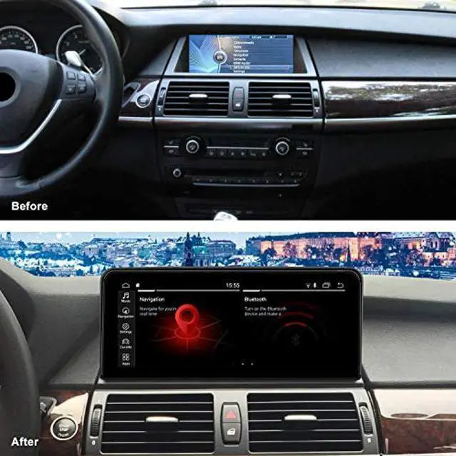 Alt view image 2 of 5 - KOASON Android12 10.25 inch 1920HD Screen Upgrade Display Monitor 4G LTE Multimedia Player GPS Navigation for BMW X5 X6 E70 E71 2007-2014 CCC CIC (CIC)