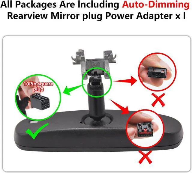 Alt view image 3 of 5 - Mangoal Front 4K & Rear 1080p Dash Cam for Cadillac Escalade/Escalade ESV 2015-2020(Model B), Model B & Model C Have Same Models Years but Vehicle Sensor Cover are Different, WiFi & App, 128GB Card