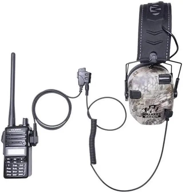 Alt view image 2 of 5 - Push-to-Talk 2-Pin Yaesu Cable with 3.5mm Audio Adapter - PTT Button for Yaesu FT65 - Compatible with 3.5mm Headsets and Auxiliary Inputs, Great with Electronic Earmuffs and Headphones With Velcro