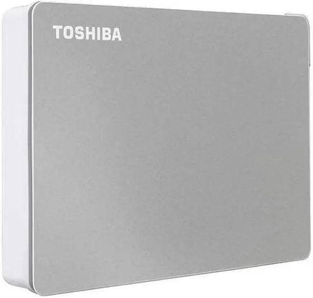 Main image of Toshiba Canvio Flex 4TB Portable External Hard Drive USB-C USB 3.0, Silver for PC, Mac, & Tablet - HDTX140XSCCA
