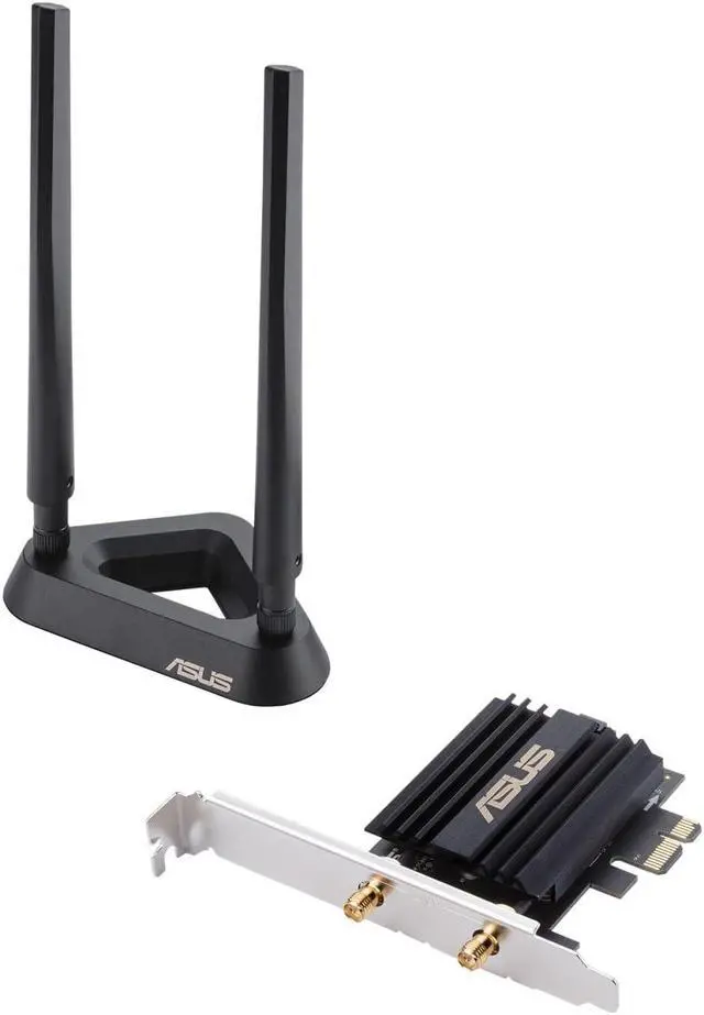 Alt view image 2 of 2 - Asus AX3000 (Pce-AX58BT) Next-Gen WiFi 6 Dual Band PCIe Wireless Adapter with Bluetooth 5.0 - Ofdma, 2x2 MU-Mimo and Wpa3 Security,Black
