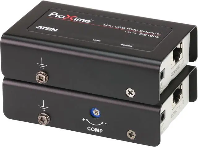 Alt view image 2 of 5 - ATEN TECHNOLOGIES CE100 CAT5 USB Mini Console Extender